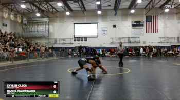 150 lbs Champ. Round 1 - Daniel Maldonado, Century vs Skyler Olson, Oregon City