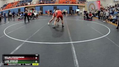 190 lbs Cons. Round 2 - Luke Winkler, Archbishop Spalding vs Nolan Strzegowski, Calvert Hall College