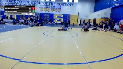 190 lbs Round 4 (8 Team) - Ricky Herman, The Outsiders vs Thomas Thorne, Alpha WC