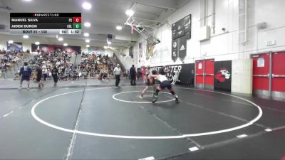 138 lbs Champ. Round 1 - Aiden Duron, Colton vs Manuel Silva, Palm Springs