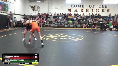 132 lbs Round 1 - Justin Murphy, Waukon vs Chance Christensen, Riceville