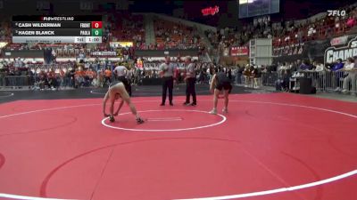 144 lbs Cons. Semi - Cash Wilderman, Frontenac Hs vs Hagen Blanck, Paola Hs