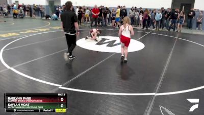 95 lbs Final - Raelynn Page, Baranof Bruins Wrestling Club vs Kaylah Moat, Arctic Warriors Wrestling Club