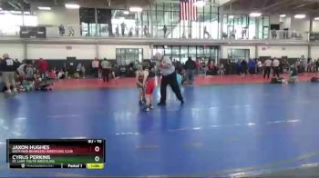 70 lbs Round 3 - Jaxon Hughes, Backyard Brawlers Wrestling Club vs Cyrus Perkins, St. Luke Youth Wrestling