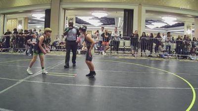 100 lbs Semifinal - Lincoln Burgess, Gold Rush Wrestling vs Davis Sturkie, No Team