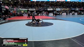 130 lbs Quarterfinal - Benson Mishler, South Anchorage High School vs Jett Connolly, Student Wrestling Development Program