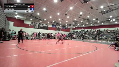 100 lbs Round 3 (12 Team) - Lexi Newman, Missouri Impact vs Lilly Lundy, 5280 ONE