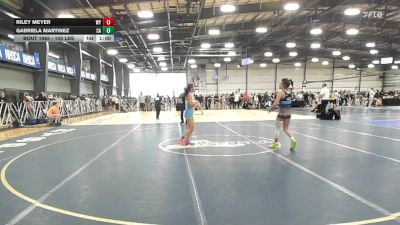 100 lbs Consi Of 32 #2 - Riley Meyer, WY vs Gabriela Martinez, CA