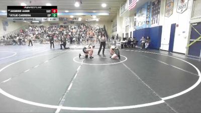 135 lbs Champ. Round 2 - Jasmine Jaime, Eastside vs Kylie Carrera, Poly/Long Beach