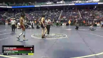 3 lbs Quarterfinal - Stephen Cotton, Southern Guilford vs Stone Shapiro, North Buncombe