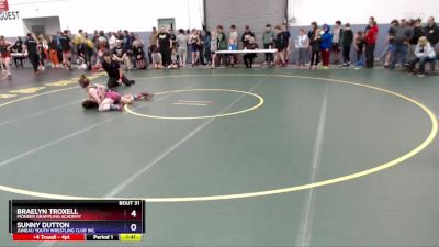 118 lbs Round 1 - Braelyn Troxell, Pioneer Grappling Academy vs Sunny Dutton, Juneau Youth Wrestling Club Inc.