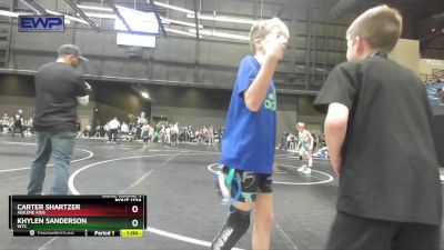 70 lbs Cons. Round 4 - Khylen Sanderson, WTC vs Carter Shartzer, Abilene Kids