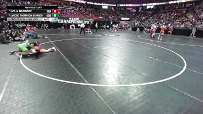 165 lbs Quarters - Kolin DeGroot, Kaukauna vs Jamond Thompson Schreck, Oshkosh North