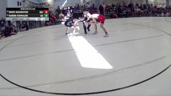 129 lbs Quarterfinal - Knox Naughton, Bennington High School Wrestling vs Kaden Kowalek, Kearney