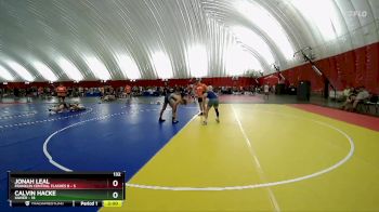 132 lbs Round 3 (6 Team) - Jonah Leal, Franklin Central Flashes B vs Calvin Hacke, Xavier