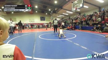 46 lbs Consi Of 4 - Jackson Tackett, Morris Wrestling Association vs Kottyn Greer, Salina Wrestling Club