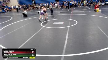 126 lbs Round 2 - Alex Gates, Grand Island vs Macon Oliver, Liberty North