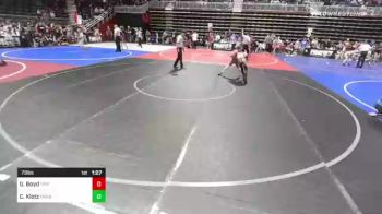 73 lbs Quarterfinal - Gator Boyd, Triple Threat WC vs Caleb Klotz, Kremmling Lil Mustangs