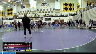 120 lbs Quarterfinal - Troi Antoniah Bledsoe, Indiana vs Khloe Weber, Mooresville Wrestling Club