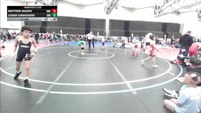 77 lbs Rr Rnd 3 - Matthew Graefe, ICWL Bruisers Club vs Logan Caravaggio, DoughBoys ES