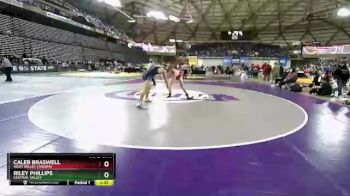 4 lbs Champ. Round 1 - Caleb Braswell, West Valley (Yakima) vs Riley Phillips, Central Valley