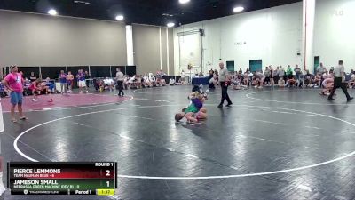 120 lbs Round 1 (16 Team) - Jameson Small, Nebraska Green Machine (Dev B) vs Pierce Lemmons, Team Nauman Blue