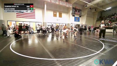 130 lbs Final - Clinton Stout Jr., Keystone Kids Wrestling Club vs Lucas Howe, Coweta Tiger Wrestling