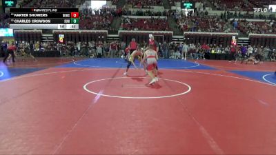 123 lbs Cons. Round 6 - Karter Showers, Falls Academy vs Charles Crowson, Helena Wrestling Club
