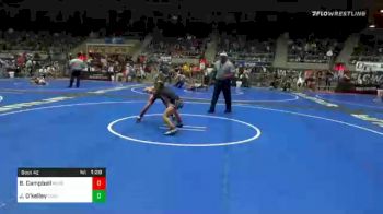 76 lbs Quarterfinal - Beckett Campbell, Hudson WC vs Jaden O'kelley, Cushing Wrestling