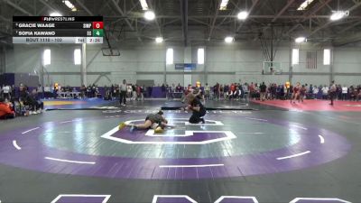 103 lbs Semifinal - Gracie Waage, Simpson vs Sofia Kawano, Eureka