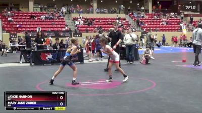 62-67 lbs Round 3 - Jaycie Harmon, OK vs Mary Jane Zuber, NM