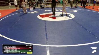 67 lbs 2nd Place Match - Nash Walcker, RawTown Elite Wrestling Club vs Maddox Horner, Natrona Colts Wrestling Club