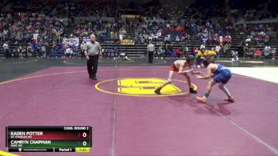 84 lbs Cons. Round 2 - Camryn Chapman, NWo WC vs Kaden Potter, St. Charles WC