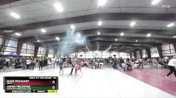 62 lbs Cons. Semi - Alice McCauley, Delta vs Aspen Fieldstad, Shootbox Wrestling Club