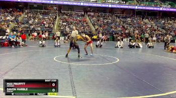 2A 132 lbs Cons. Round 1 - Davon Marble, Shelby vs Max Profftt, Graham