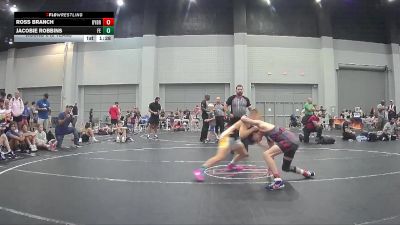 96 lbs Round 6 (8 Team) - Jacobie Robbins, Freedom Elite vs Ross Branch, Backyard Brawlers Red