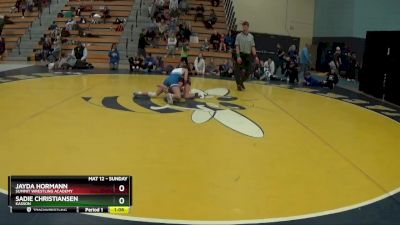 90 lbs Round 5 - Jayda Hormann, Summit Wrestling Academy vs Sadie Christiansen, Kasson