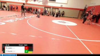 45-48 lbs Round 2 - Tilly Kunze, Salem Elite Mat Club vs Messiah Lopez, Warden Elite Wrestling