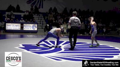 144 lbs Anthony Barrett, Caldwell vs Gavin Oldenburg, Kittatinny Regional Jr/Sr