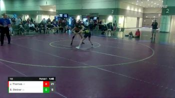 113 lbs Placement Matches (16 Team) - Blake Steiner, SD White vs Jesse Thomas, Hernando Wrestling