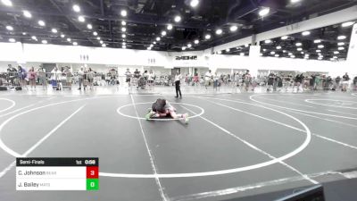 137 lbs Semifinal - Christopher Johnson, Bear Cave WC vs Jude Bailey, Matsu Matmen