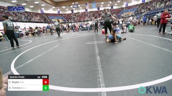 37-40 lbs Quarterfinal - Emsley Bogle, Noble Takedown Club vs Kehlani Timms, Bridge Creek Youth Wrestling