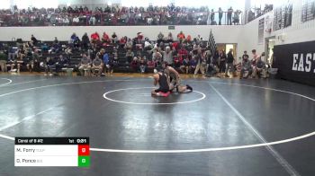 132 lbs Consi Of 8 #2 - Mark Forry, Tulpehocken vs Devon Ponce, Biglerville