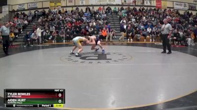 150 lbs Cons. Round 2 - Aiden Hurt, Olmsted Falls vs Tyler Rowles, No. Royalton