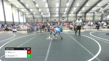102 lbs Semifinal - Ronin Mann, Coast Wrestling vs Darien Prescott, Scrap Yard Garage