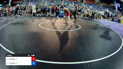 157 lbs Cons 32 #2 - Jacob Hadden, OK vs Tate Sailer, ND