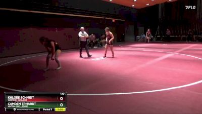 130 lbs Round 3 - Camden Erhardt, Vinton-Shellsburg vs Khloee Schmidt, Western Dubuque