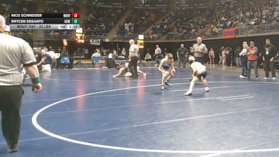 82 lbs Round Of 32 - Nico Schneider, Montour vs Brycen DeSanto, General McLane