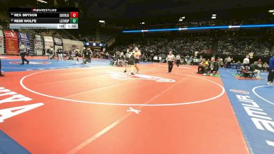 175 Class 1 lbs Quarterfinal - Rex Bryson, Centralia vs Remi Wolfe, Lathrop