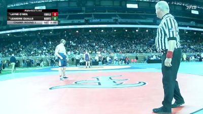 D2-285 lbs Champ. Round 1 - Layne O`Neil, Fowlerville vs LeAndre Qualls, Warren Fitzgerald